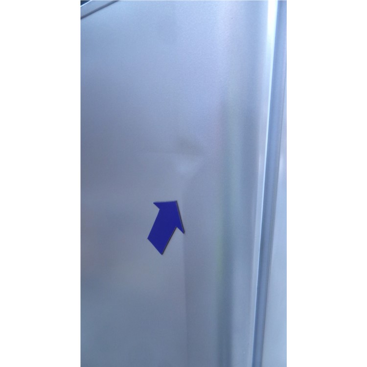 GRADE A3 - Hotpoint NRFAA50S Ice Diamond Freestanding Fridge Freezer Silver
