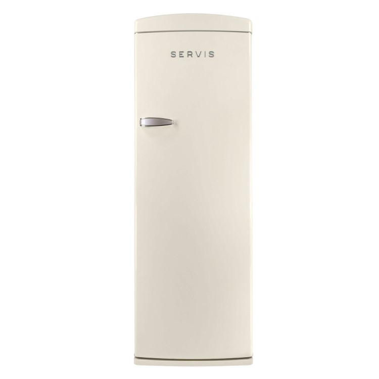 GRADE A3 - Servis R60170C 61cm Wide Retro Style Freestanding Fridge - Cream