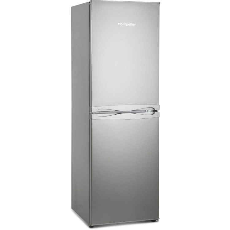 GRADE A3 - Montpellier MS148S 48cm Wide Static 50-50 Freestanding Fridge Freezer Silver