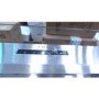 GRADE A2 - CDA EVG6SS Designer Angled 60cm Chimney Cooker Hood Stainless Steel And Clear Glass