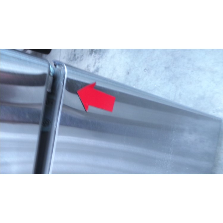 GRADE A3 - CDA FF770SS Freestanding Fridge Freezer Stainless Steel