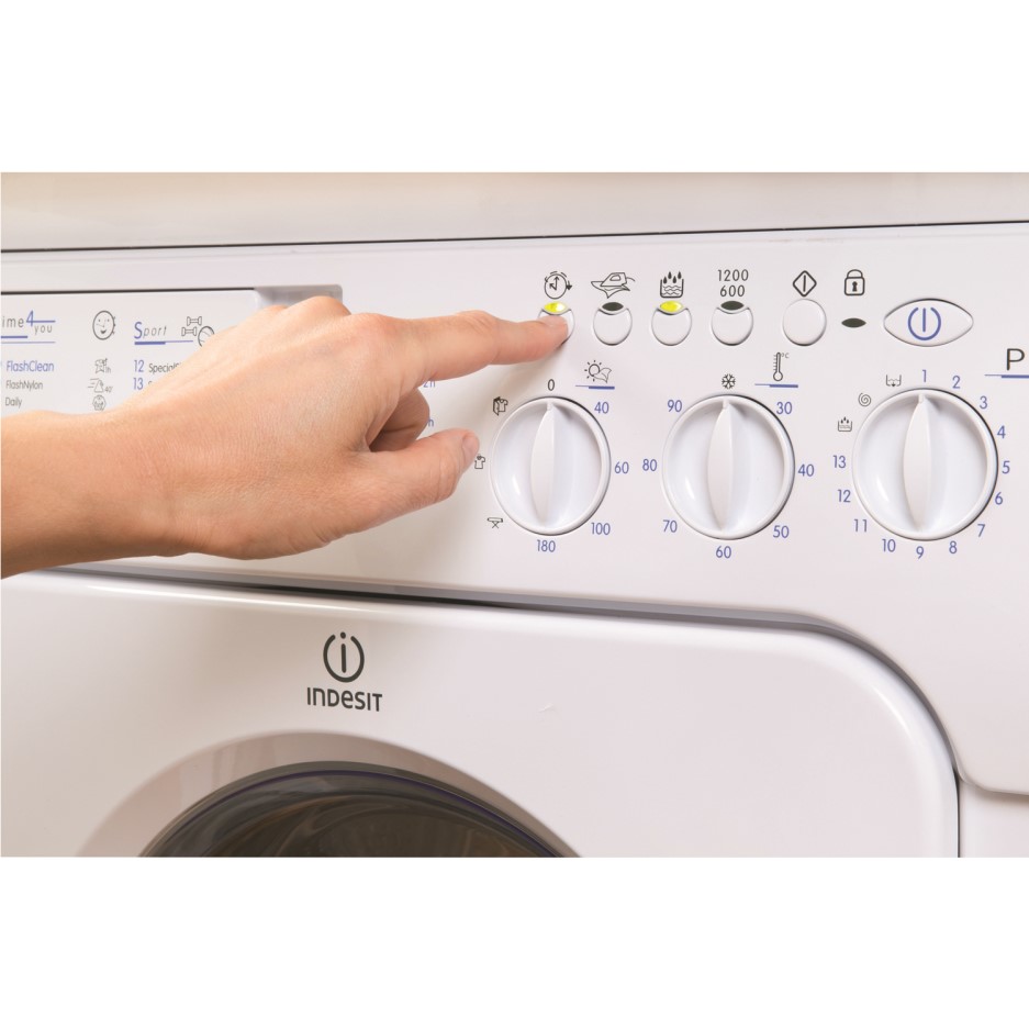 Indesit IWDE126 6kg Wash 5kg Dry 1200rpm Integrated Washer Dryer