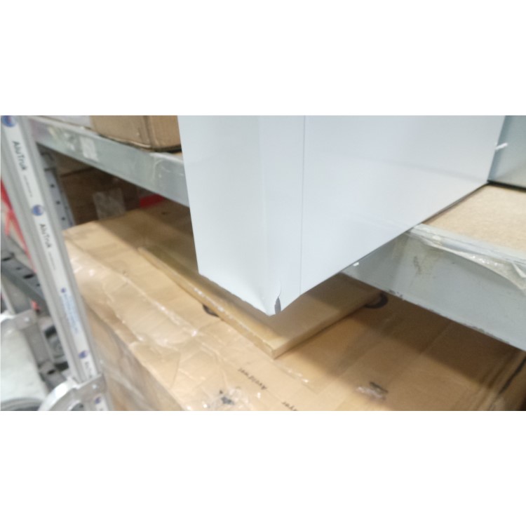 GRADE A2 - Belling 90 DB FLAT 90cm Wide Chimney Cooker Hood White