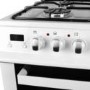 GRADE A2 - iQ 60cm Double Oven Dual Fuel Cooker - White