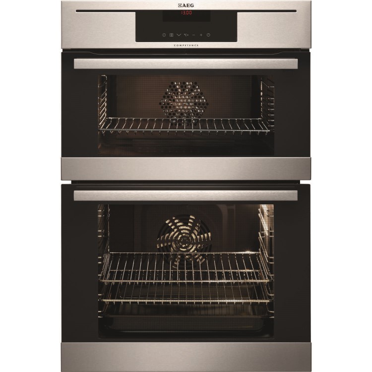 GRADE A1 - AEG DC7013021M Competence Electric Built-in Double Oven Stainless Steel