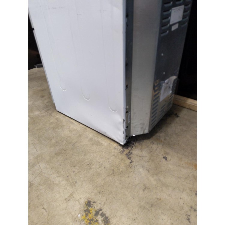 Refurbished Hotpoint HAE51PS 50cm Double Cavity Electric Cooker With Ceramic Hob White