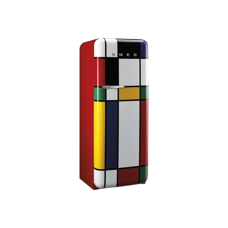 Smeg FAB28RDMC 60cm Wide Retro Style Right Hinge Freestanding Fridge - Multi Colour