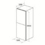 GRADE A2 - CDA FF852SS Freestanding Fridge Freezer Stainless Steel