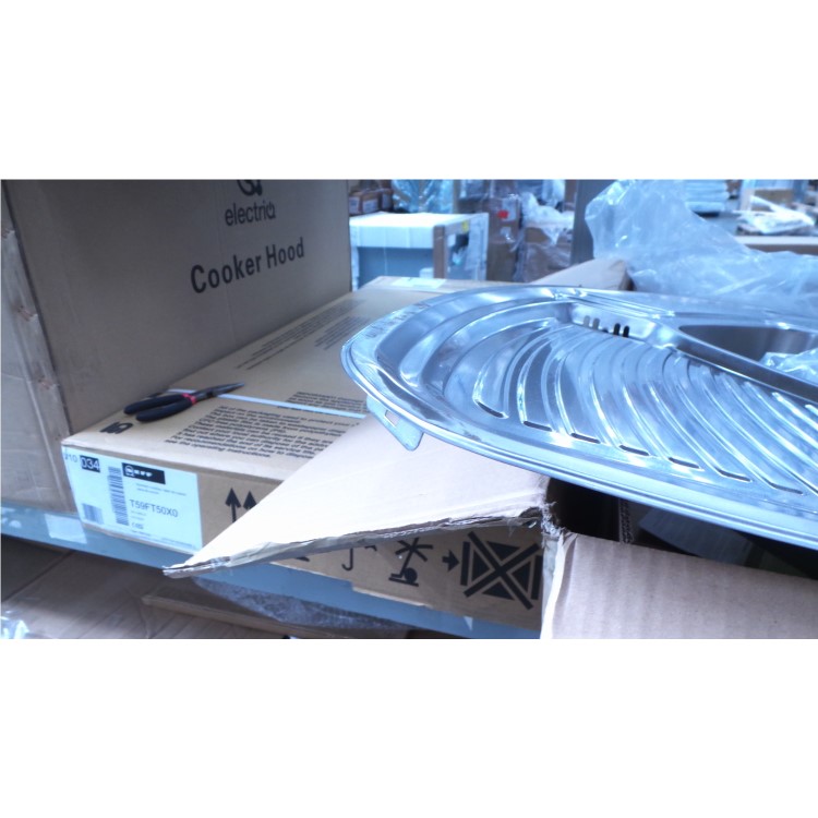 GRADE A3 - Astracast LD15XXHOMESK1 Lausanne 1.5 Bowl Left Hand Drainer Polished Stainless Steel Corner Sink