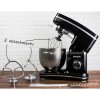 electriQ 5.2L 1500W Stand Mixer with 3 Mixing Attachments - Black