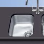 GRADE A1 - Smeg UM30 Alba Underslung sink bowl width 300mm