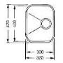 GRADE A1 - Smeg UM30 Alba Underslung sink bowl width 300mm