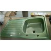 GRADE A2 - Astracast EI0951SR Aegean Single Bowl Right Hand Drainer Satin Steel Sink