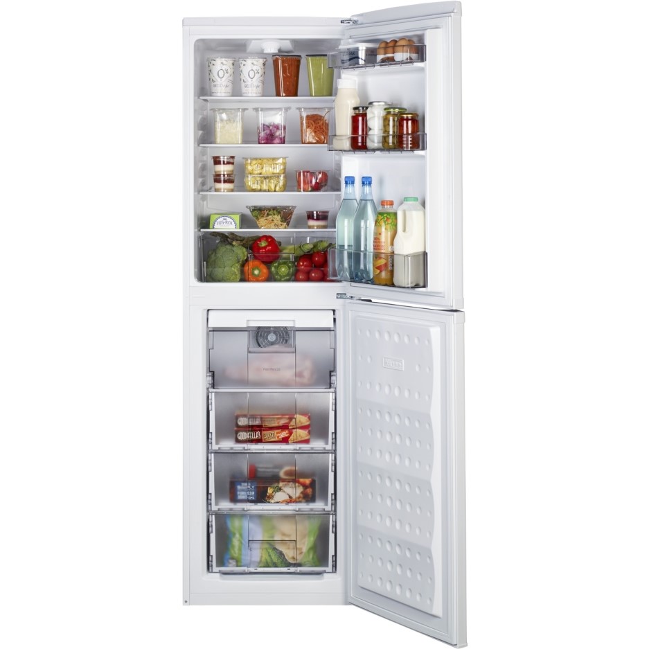 Beko RCF582W 55cm Wide Freestanding Frost Free Fridge Freezer White Appliances Direct