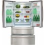 GRADE A3 - CDA PC87SC American Style Two Door Two Drawer Freestanding Fridge Freezer - Stainless Steel Colour