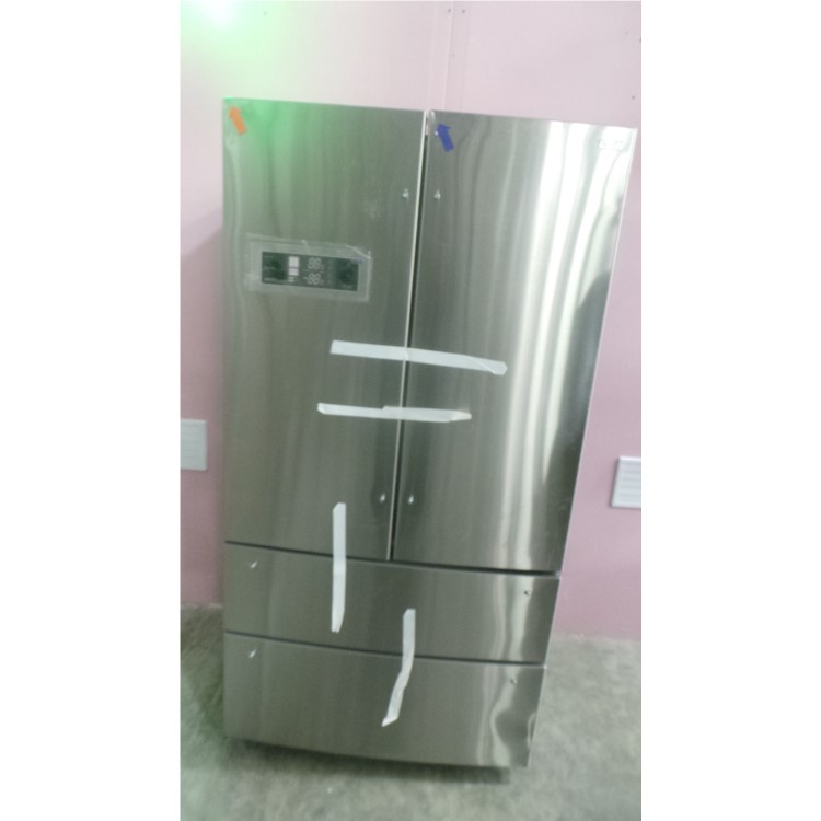 GRADE A3 - CDA PC87SC American Style Two Door Two Drawer Freestanding Fridge Freezer - Stainless Steel Colour