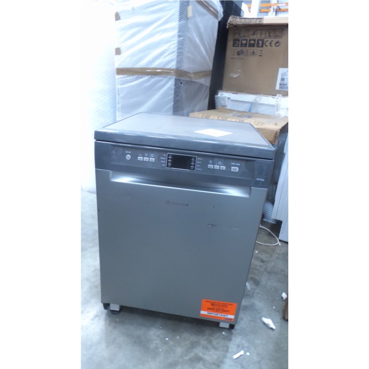 GRADE A3 - Hotpoint FDFEX11011G 13 Place Freestanding Dishwasher Graphite