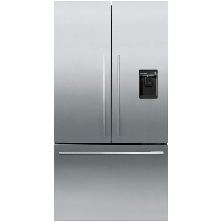 Fisher & Paykel RF540ADUSX4 24198 Three Door Freestanding Fridge Freezer With Ice Maker And Water Dispenser - EZKleen Stainless Steel