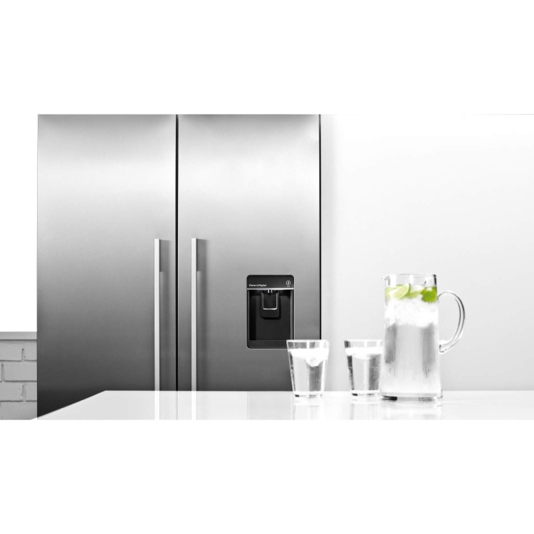 Fisher & Paykel RF540ADUSX4 24198 Three Door Freestanding Fridge Freezer With Ice Maker And Water Dispenser - EZKleen Stainless Steel