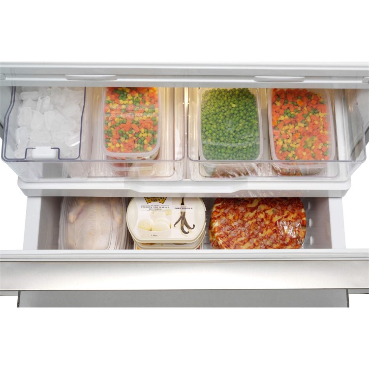 Fisher & Paykel RF540ADUSX4 24198 Three Door Freestanding Fridge Freezer With Ice Maker And Water Dispenser - EZKleen Stainless Steel