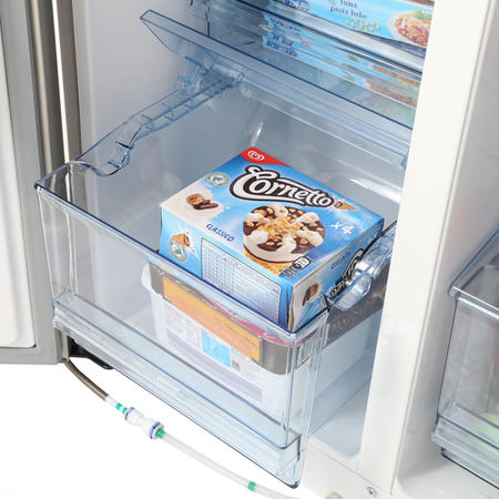 GRADE A1 - Haier HRF-628IF6 2-Door A+ Side By Side American Fridge Freezer With Ice And Water Dispenser Stainless Steel Look