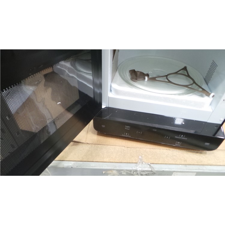 GRADE A3 - Hotpoint MWH1331B 13L 700W Touch Control Freestanding Curve Microwave in Black
