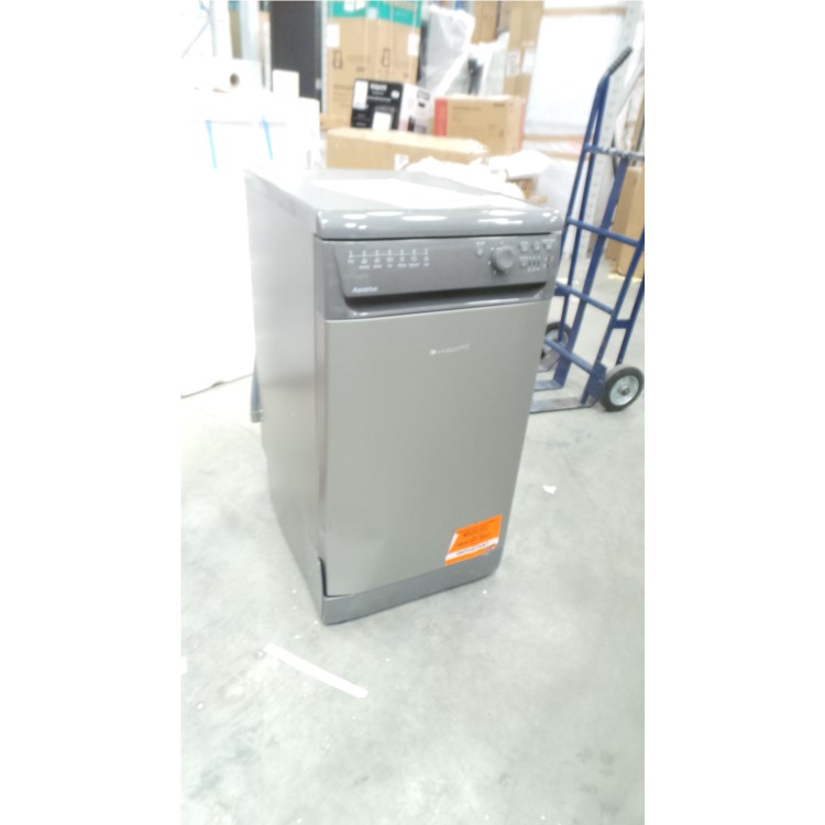 GRADE A3 - Hotpoint SIAL11010G 10 Place Slimline Freestanding Dishwasher - Graphite