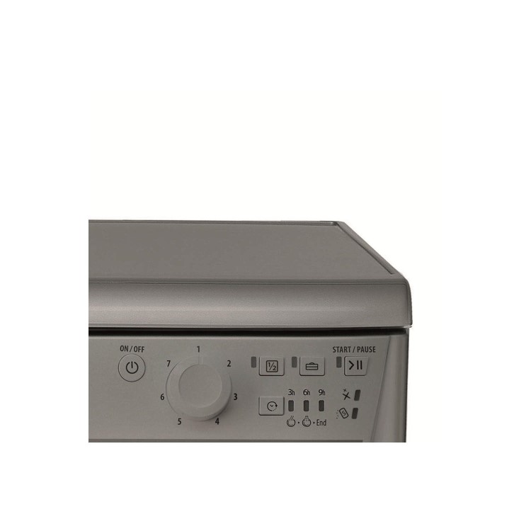 GRADE A2 - Hotpoint SIAL11010G 10 Place Slimline Freestanding Dishwasher Graphite