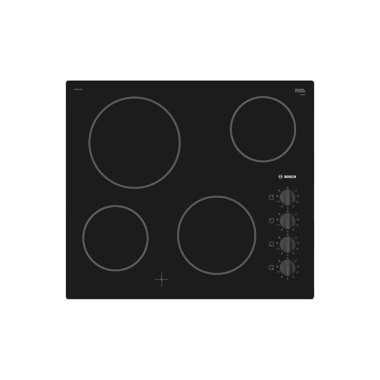 GRADE A2 - Bosch PKE611CA1E Serie 2 4 Zone Ceramic Electric Hob in Black