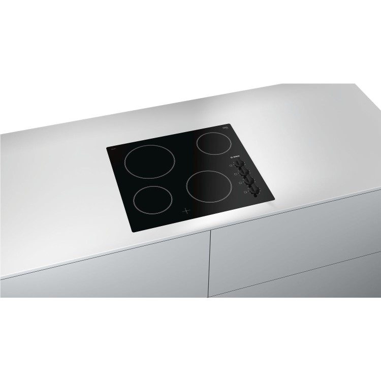 GRADE A2 - Bosch PKE611CA1E Serie 2 4 Zone Ceramic Electric Hob in Black