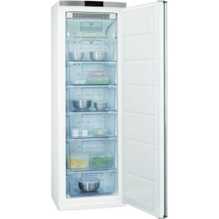 AEG A72710GNW0 60cm Wide Frost Free Freestanding Upright Freezer - White