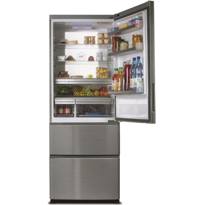 Haier A3FE742CMJ 3door Dooranddrawer Fridge Freezer Silver