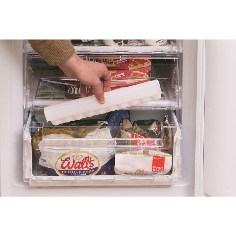 Hotpoint NRFAA50P Ice Diamond Freestanding Fridge Freezer Polar White