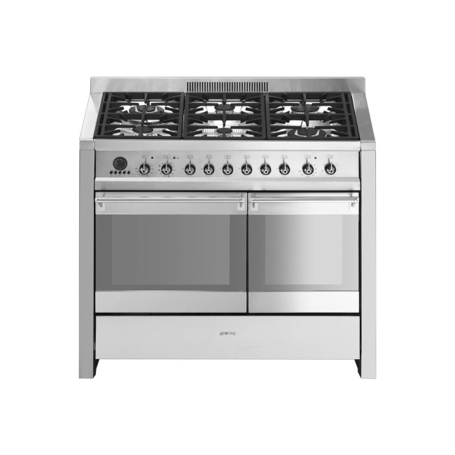 GRADE A3 - Smeg A2PY-8 Opera Stainless Steel 100cm Dual Fuel Range Cooker With Pyrolytic Function
