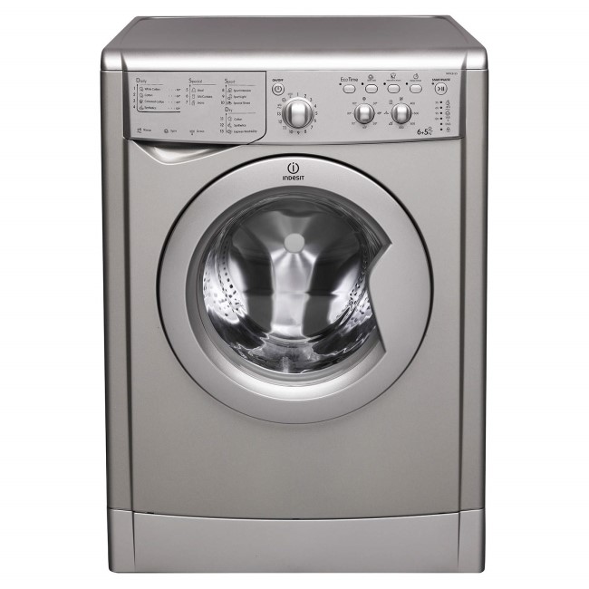 GRADE A1 - Indesit IWDC6125S 6kg Wash 5kg Dry 1200rpm Freestanding Washer Dryer-Silver