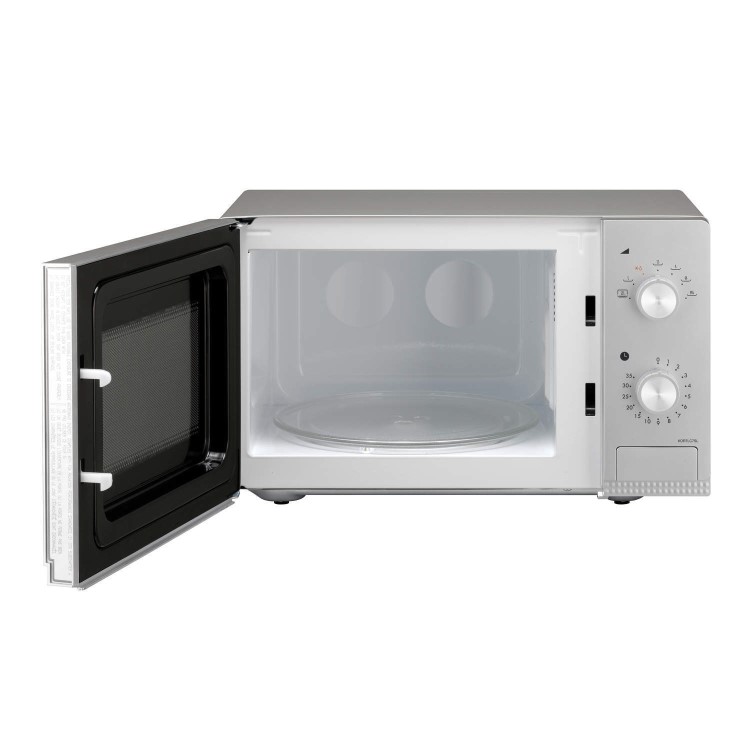 GRADE A1 - Daewoo KOR7LC7SL 20L 800 W Manual Control Microwave Oven with CRS 7 variable power levels Silver