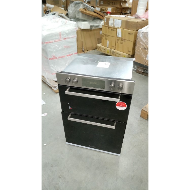 GRADE A3 - Baumatic BODM984X Multifunction Electric Built-in Double Oven Stainless Steel