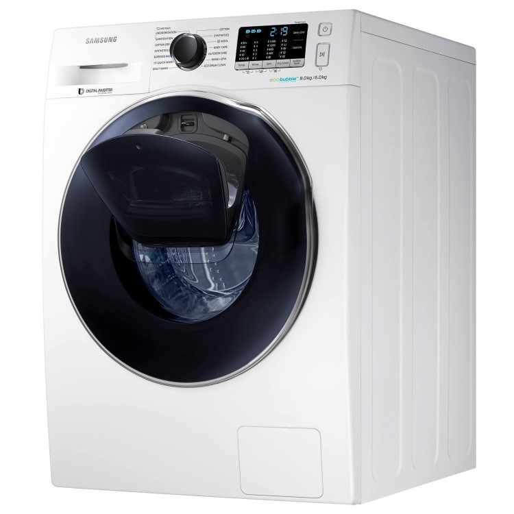 GRADE A1 - Samsung WD80K5410OW 8kg Wash 6kg Dry EcoBubblle/ AddWash 1400rpm Freestanding Washer Dryer - White
