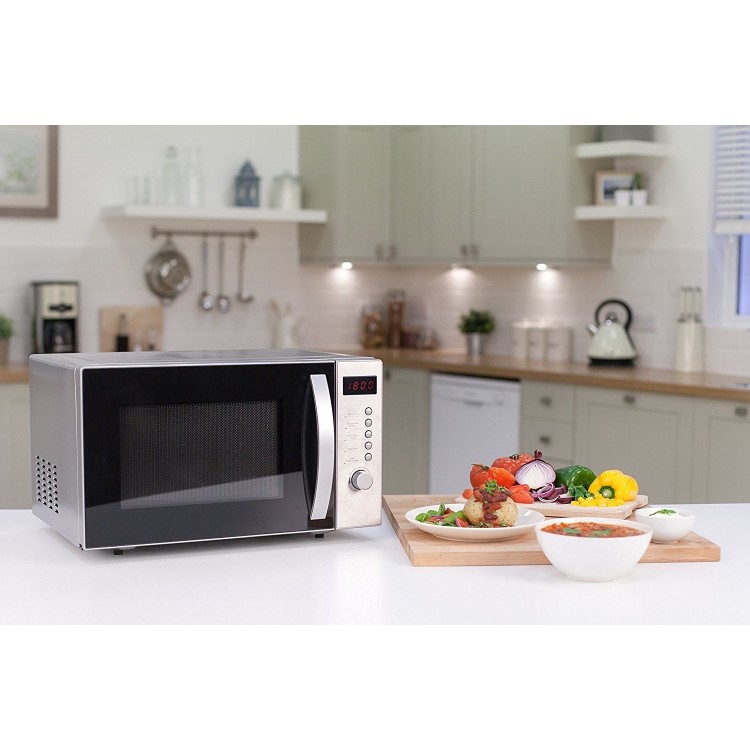 Russell Hobbs RHM2364SS 23L 800W Freestanding Digital Microwave in Stainless Steel