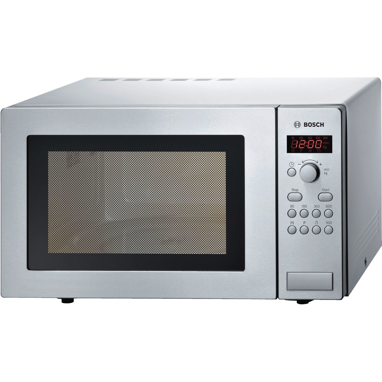 Bosch 25L Digital Microwave Oven - Brushed Steel
