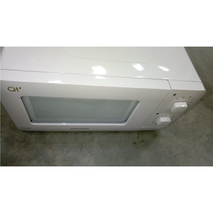 GRADE A2 - Daewoo QT1 14L 600W Manual Control Microwave - White - Great For Caravans And Motorhomes