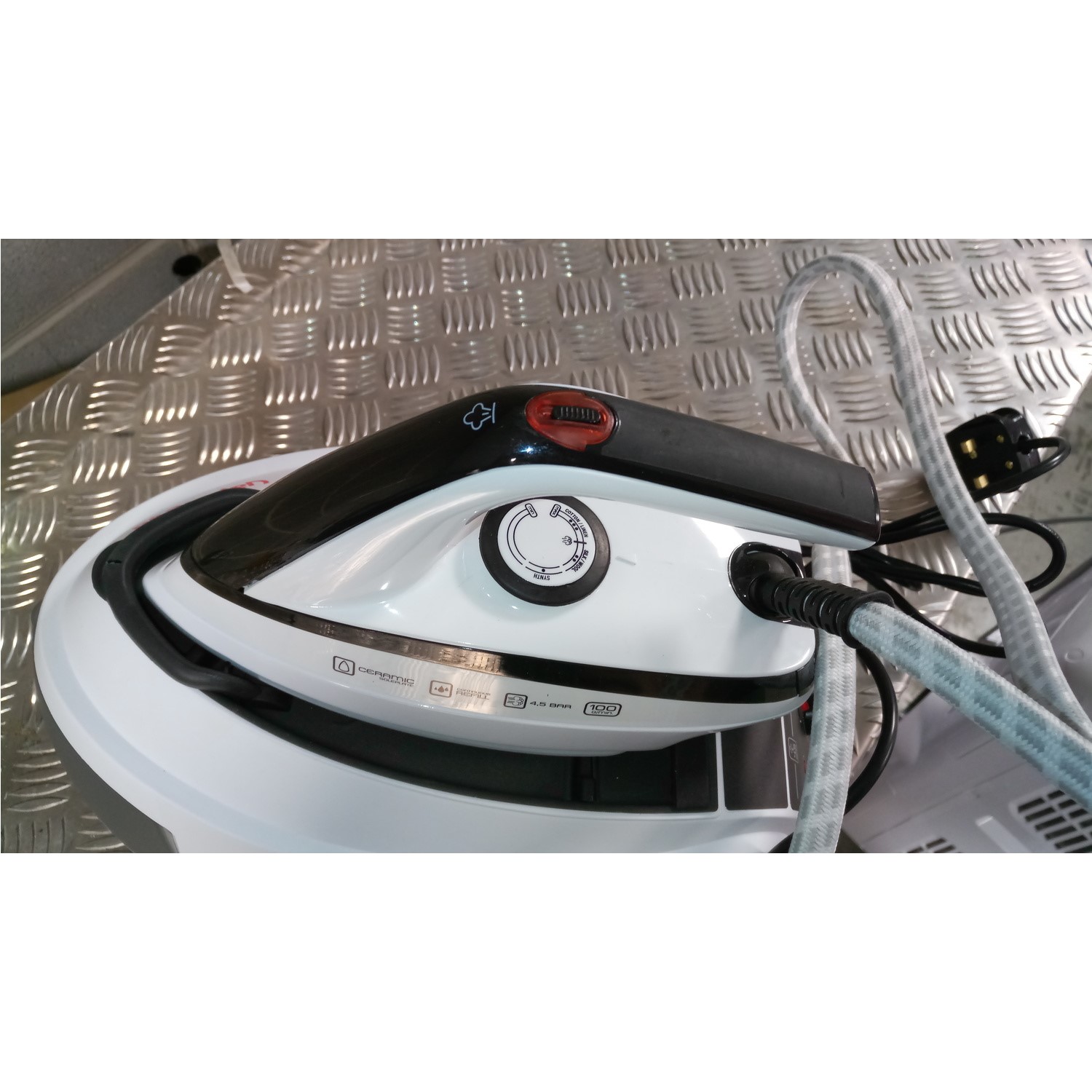 Polti VAPORELLAFOREVER505 Vaporella 505 Pro Steam Generator Iron - Grey and  White