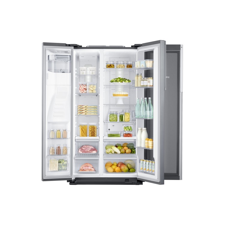 GRADE A2 - Samsung RH56J69187F 555L American Freestanding Fridge Freezer - Stainless Steel