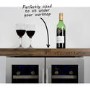 GRADE A2 - electriQ 60cm  36 Bottle Wine Cooler  Dual Temperature Dual Zone Double Door - Stainless Steel