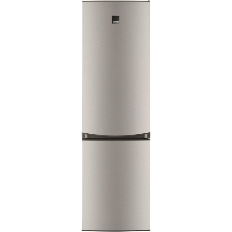 GRADE A1 - Zanussi ZRB34315XA Frost Free Freestanding Fridge Freezer With SuperFresh Drawer - Grey With Antifingerprint Stainless Steel Door