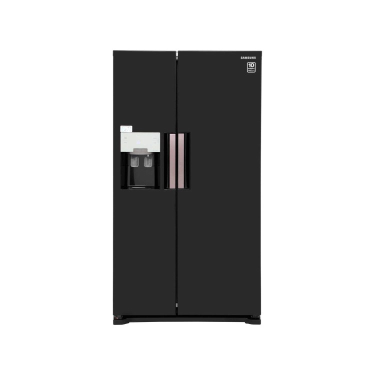 GRADE A1 - Samsung RS7667FHCBC 545L American Freestanding Fridge Freezer - Black