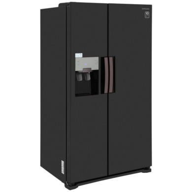 GRADE A1 - Samsung RS7667FHCBC 545L American Freestanding Fridge Freezer - Black