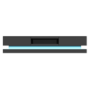 Evoque Large Grey High Gloss TV Unit with Lower LED Lighting - TV's up to 70"