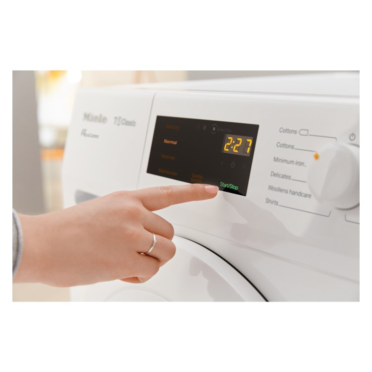 Miele TDB120 Classic 7kg Freestanding Heat Pump Condenser Tumble Dryer White
