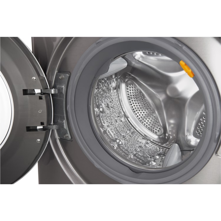LG F4J8FH2S 9kg Wash 6kg Dry Eco Hybrid Freestanding Washer Dryer With TrueSteam And SmartThinQ - Shiny Steel